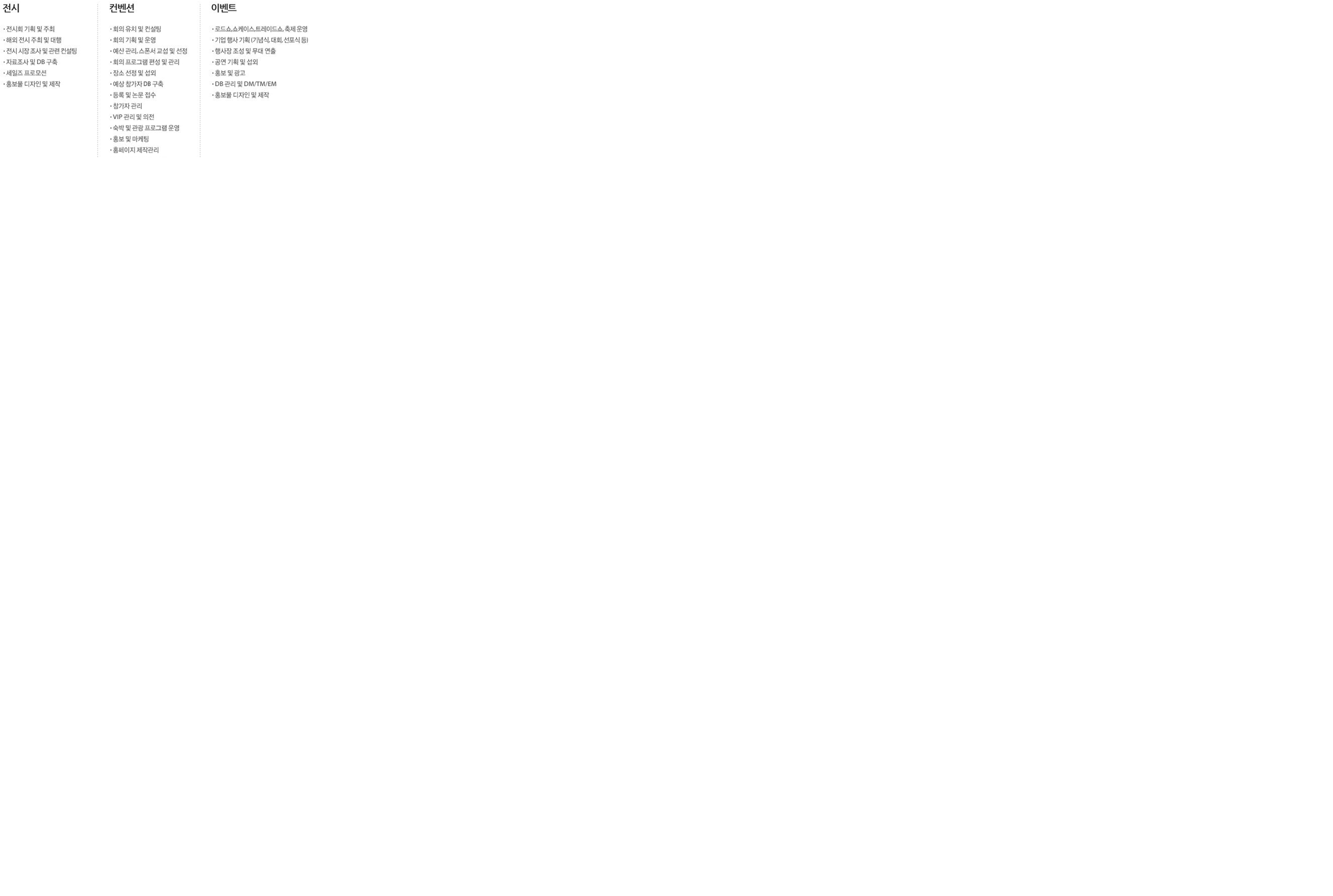 MICE company/PCO